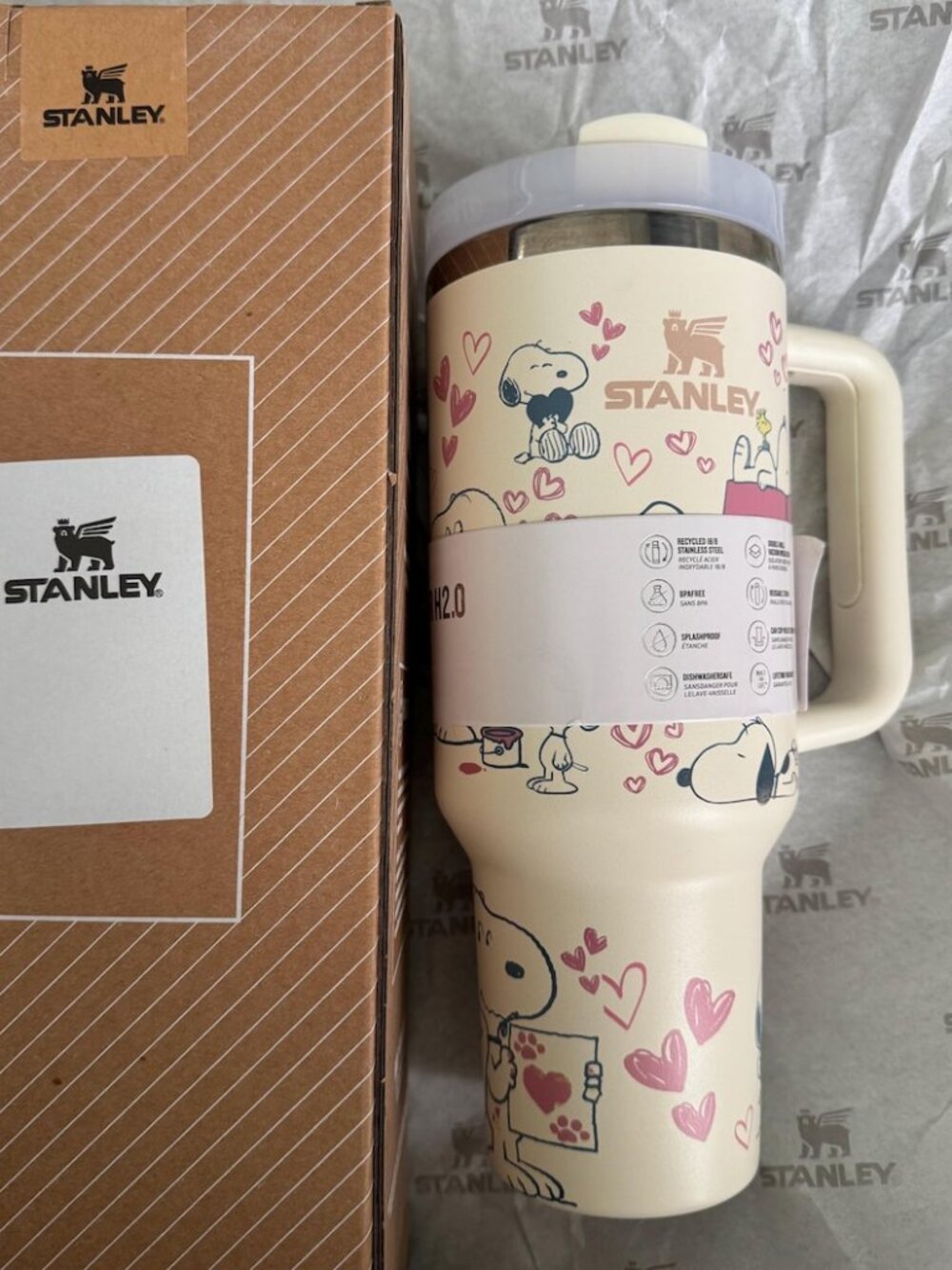 Snoopy Cute Stanley 40oz Tumbler Cup